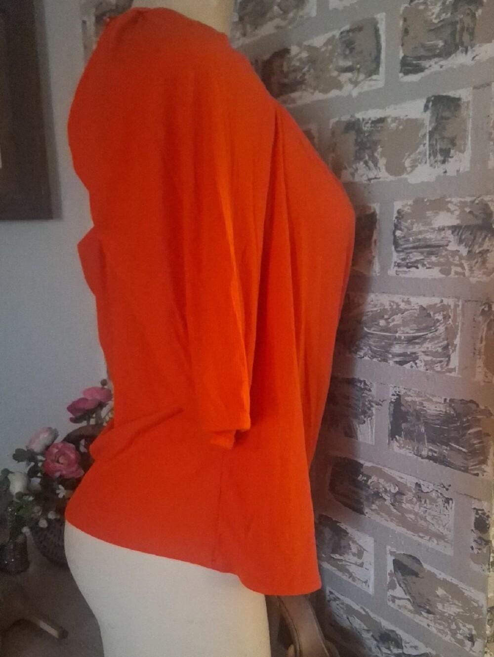 🌺Open Edit Orange top - Picture 6 of 7